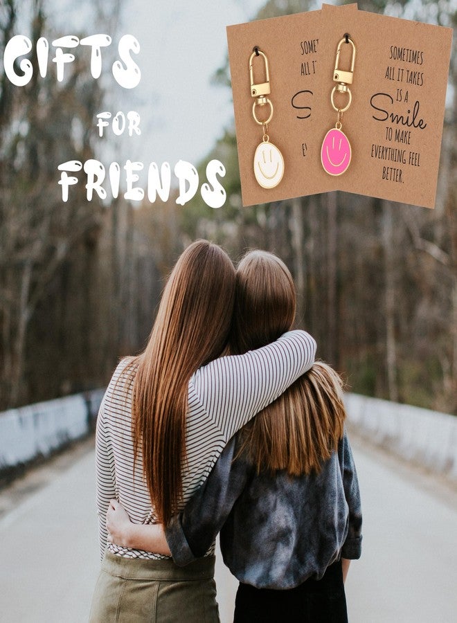 GINAZL Cute Keychain, Bag Charm Purse Accessory, Encouragement Mindfulness Gifts, Birthday Christmas Gifts for Best Friends, Handbag kawaii Keychain Bulk 5-Pack (1W1R) - Image 3